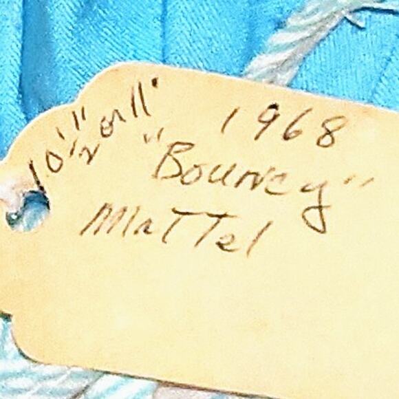 Rare 1968 Mattel's Sweet  11" "Bouncy" Baby Go Bye Bye Play Baby Doll - Picture 3 of 9